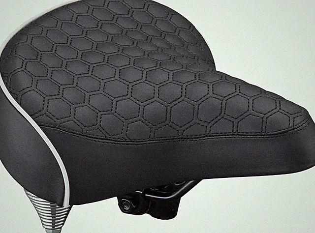 Comfort Bike Seat, Quilted or Foam Padded Bike Saddle, Various Styles, Weather-R