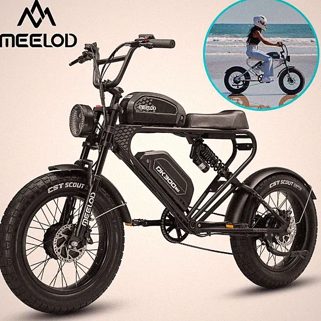 MEELOD DK300MAX 20inch Electric Mountain Bike 2400W Peak 30Ah Dual Motor 7-Speed